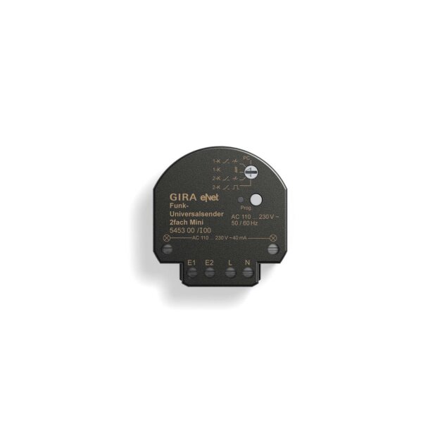 Gira 545300 Funk Uni-Sender 2-fach Mini eNet