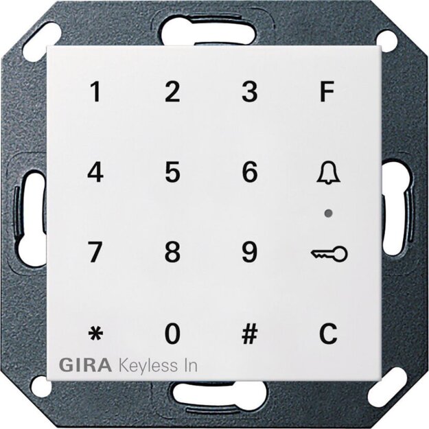 Gira 260503 Keyless In Codetastatur System 55 Reinweiß