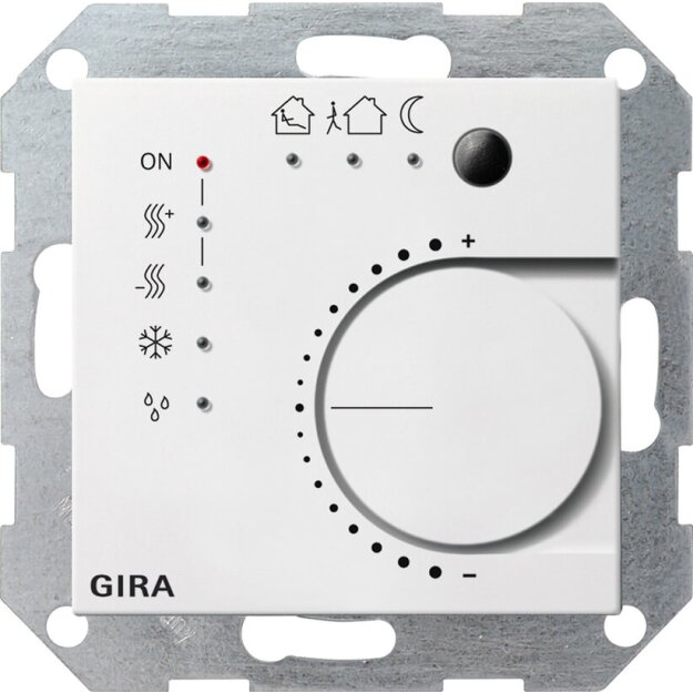 Gira 210027 KNX Stetigregler Tasterschnittstelle 4-fach System 55 Reinweiß seidenmatt