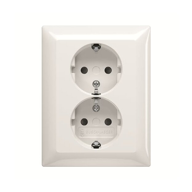 Busch-Jaeger 202 EUJB-914 SCHUKO Doppelsteckdose volle Abdeckung 2TKA00003911