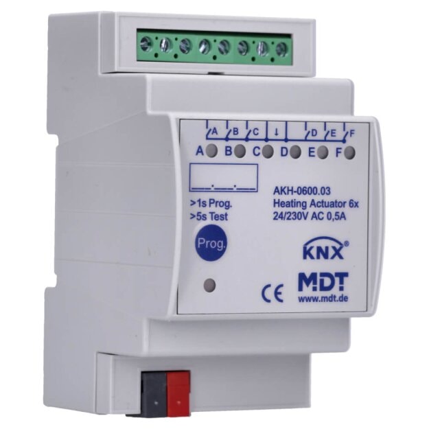 MDT AKH-0600.03 Heizungsaktor 6-fach 3TE REG 24-230VAC