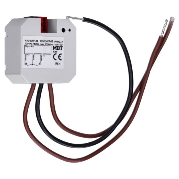 MDT AKU-02UP.03 Universalaktor 2-fach UP 10A 230VAC 14µF 2EVG