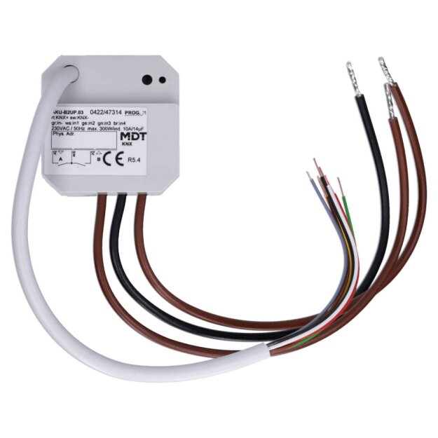 MDT AKU-B2UP.03 Universalaktor 2-fach UP 10A 230VAC 14µF 2EVG
