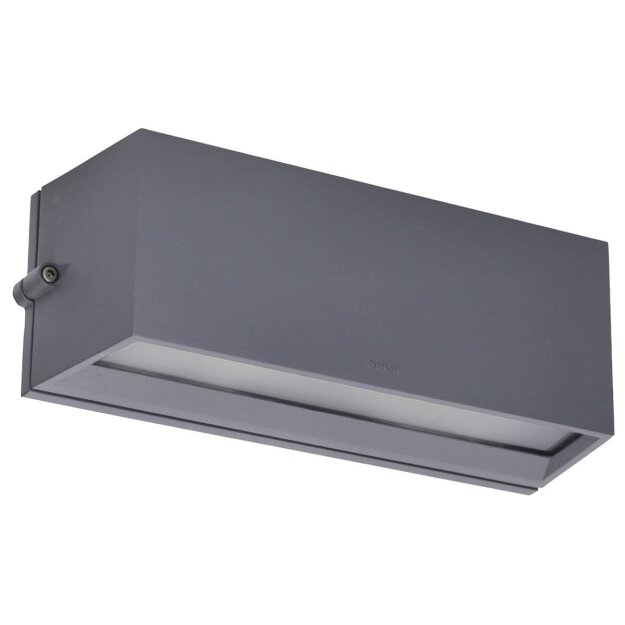 BEGA 22399AK3 Wandleuchte für den Innen- & Außenbereich Silber 3000 K (Glas-Nr. 14001373)