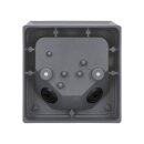 BEGA 22633AK3 Decken-/Wand-/Pfeilerleuchte für den Innen- & Außenbereich Silber 3000 K (Glas-Nr. 1100266511)