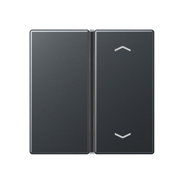 Jung A401TSAPANM Taste 1fach, Pfeil Anthrazit Matt Serie A