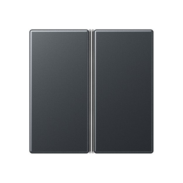 Jung A402TSAANM Tastensatz komplett 2fach Anthrazit Matt Serie A