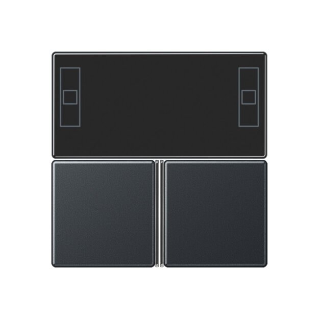 Jung A4093TSAANM KNX Tastensatz f. Komfortregler Anthrazit Matt Serie A