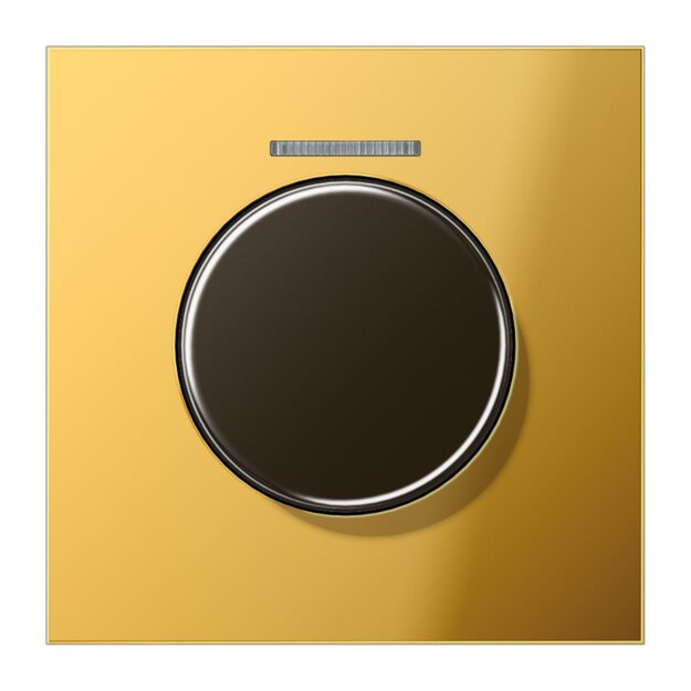 Jung GO1940KO5 Abdeckung m.Lichtleiter f.KNX Drehschalter (Metall PVD-beschichtet) Goldfarben