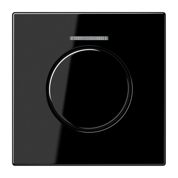 Jung LS1940KO5SW Abdeckung m.Lichtleiter f.KNX Drehschalter Schwarz Serie LS