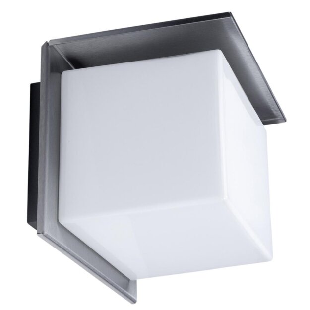 BEGA 44004K3 Wandleuchte für den Innen- & Außenbereich Edelstahl matt 3000 K (Glas-Nr. 11002242.1)