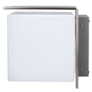 BEGA 44007K3 Wandleuchte für den Innen- & Außenbereich Edelstahl matt 3000 K (Glas-Nr. 11002243.1)