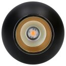 BEGA 50858.4K3 Deckenleuchte Tiefstrahler für den Innenbereich Einbrennlackierung Samtschwarz 3000 K