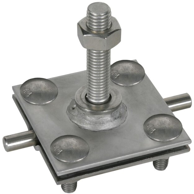 Dehn 478149 Anschlussklemme f. Erdungsfestpunkt M12 f. Rd 7-10/Fl30-40mm  NIRO (V4A)