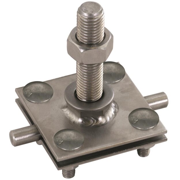 Dehn 478150 Anschlussklemme f. Erdungsfestpunkt M16 f. Rd 7-10/Fl30-40mm  NIRO (V4A)