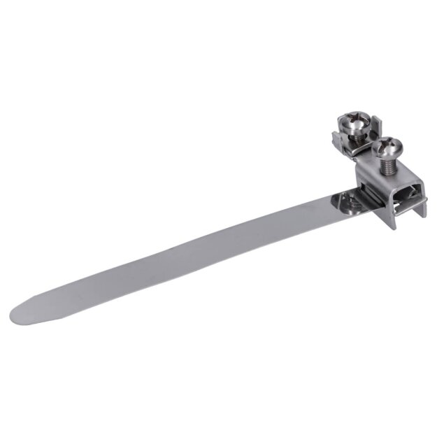 Dehn 540920 Erdungsbandrohrschelle D 10-27mm (1/8-3/4") m. Anschlussklemme 2 x 2,5-10mm² NIRO