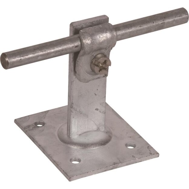 Dehn 202030 Dachleitungshalter DEHNQUICK St/tZn f. Rd 6-10mm m. Befestigungsplatte 50x60mm