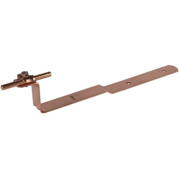Dehn 202017 Dachleitungshalter DEHNQUICK Cu f. Rd 6-10mm m. Strebe L 260mm gekröpft