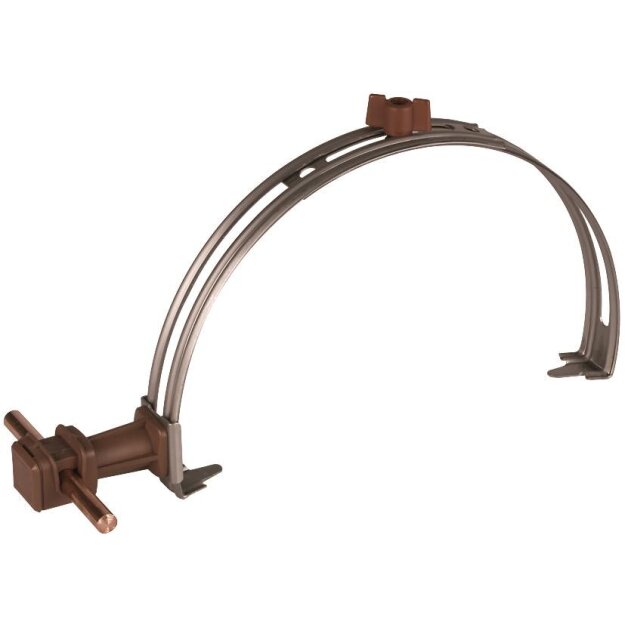 Dehn 204913 Dachleitungshalter verstellbar NIRO m. DEHNsnap H 36mm K-braun f. Rd 8mm
