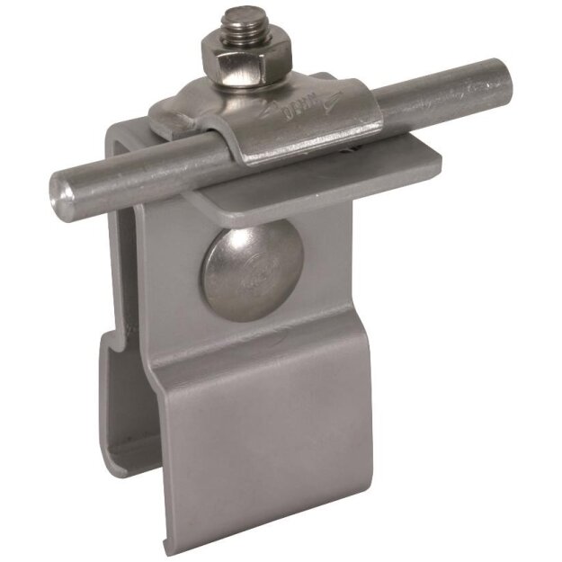 Dehn 223070 Dachleitungshalter Al f. Rd 6-10mm f. Blechdach m. Rechteckstehfalz