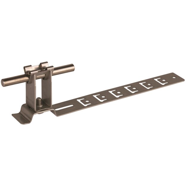 Dehn 206309 Dachleitungshalter UNIgrip NIRO H 32mm Rd 8mm m. geprägt. Strebe L 205mm