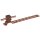 Dehn 204147 Dachleitungshalter UNIsnap Cu/K-braun H 16mm Rd 8mm m. geprägt. Strebe L 205mm