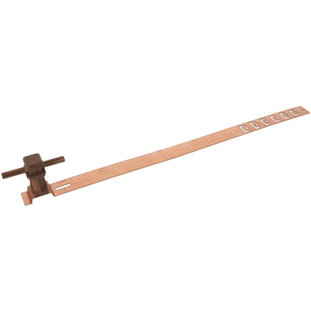Dehn 204197 Dachleitungshalter UNIsnap Cu/K-braun H 36mm Rd 8mm m. geprägt. Strebe L 475mm