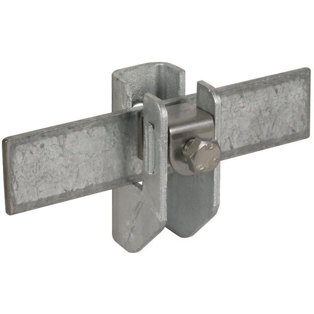 Dehn 277240 Flachband-Rundleitungshalter St/tZn f. Fl...11mm Rd 6.10mm Wandabstand 15mm