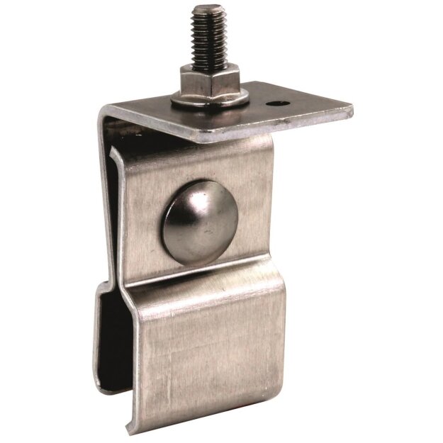 Dehn 123041 Halter für Metalldach mit Klemmfalz (Zambelli RIB-ROOF) 18/22mm  NIRO