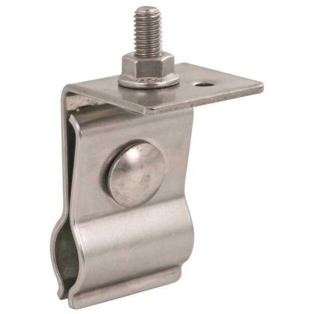 Dehn 123040 Halter für Metalldach mit Rundstehfalz Anschlusswulst Rd 20-25mm NIRO