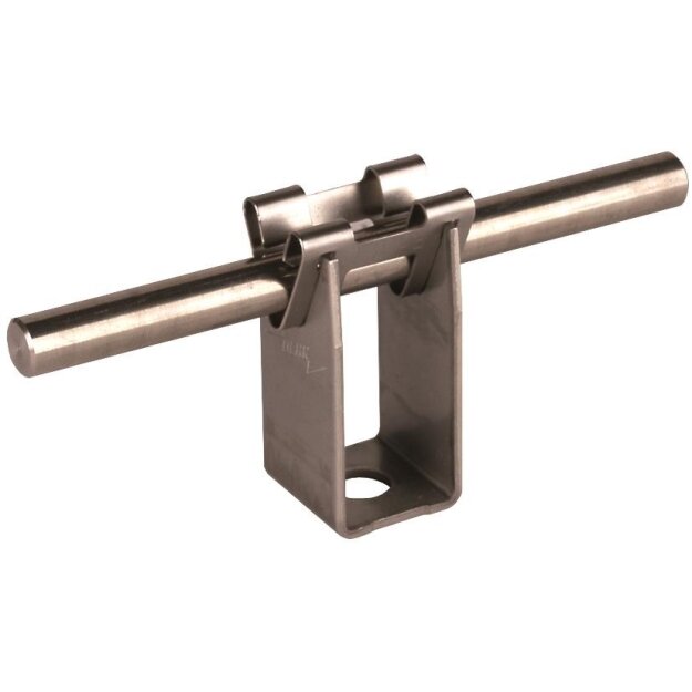Dehn 207029 Leitungshalter DEHNgrip NIRO f. Rd 8mm H 32mm m. Befestigungsbohrung 7,8mm
