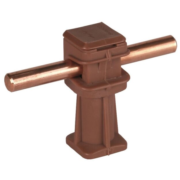 Dehn 204037 Leitungshalter DEHNsnap Kunststoff braun H 36mm f. Rd 8mm m. Gewinde M8