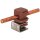 Dehn 204079 Dachleitungshalter PLATTENsnap Niro 4-6 mm m. DEHNsnap H 16mm K-braun f. Rd 8mm