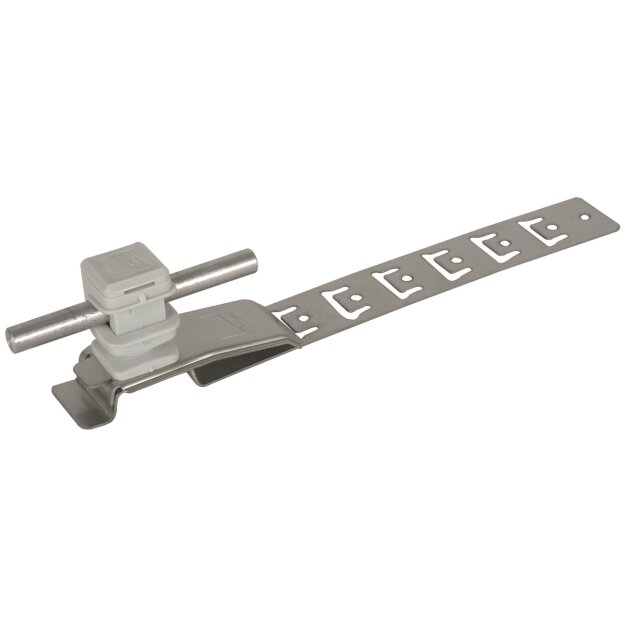 Dehn 204089 Dachleitungshalter UNIsnap NIRO/K-grau H 16mm f. Rd 8mm m. Strebe L 205mm