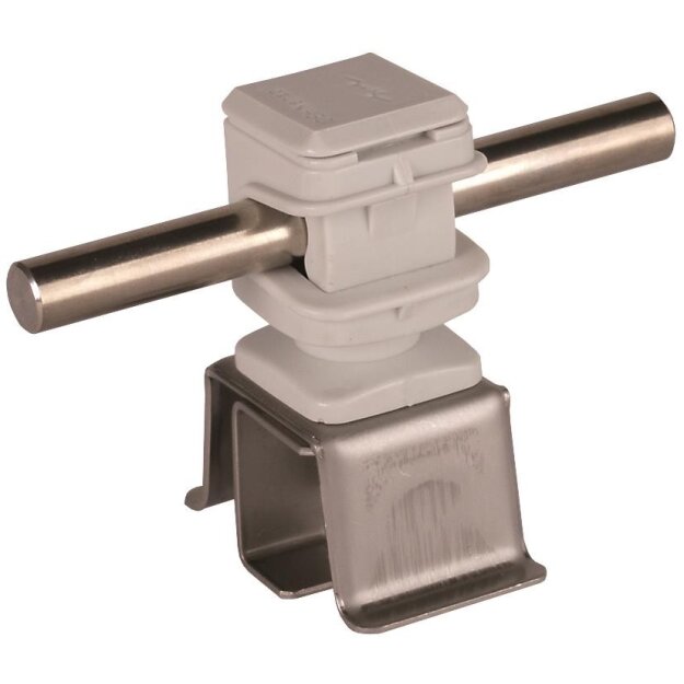 Dehn 204049 Dachleitungshalter ZIEGELsnap Niro 4-16 mm m. DEHNsnap H 16mm K-grau f. Rd 8mm