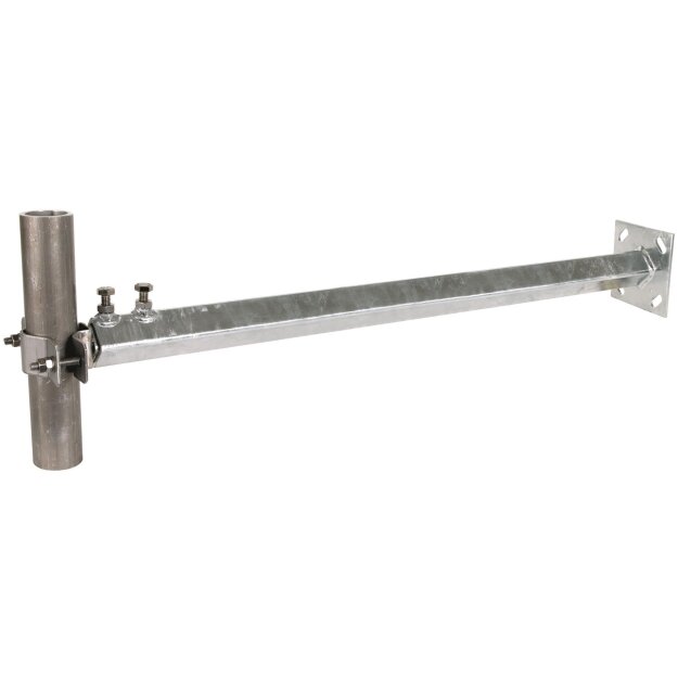 Dehn 105349 Wandbefestigung  St/tZn-NIRO für Rohre D40-50mm Wandabstand variabel 700-1300mm