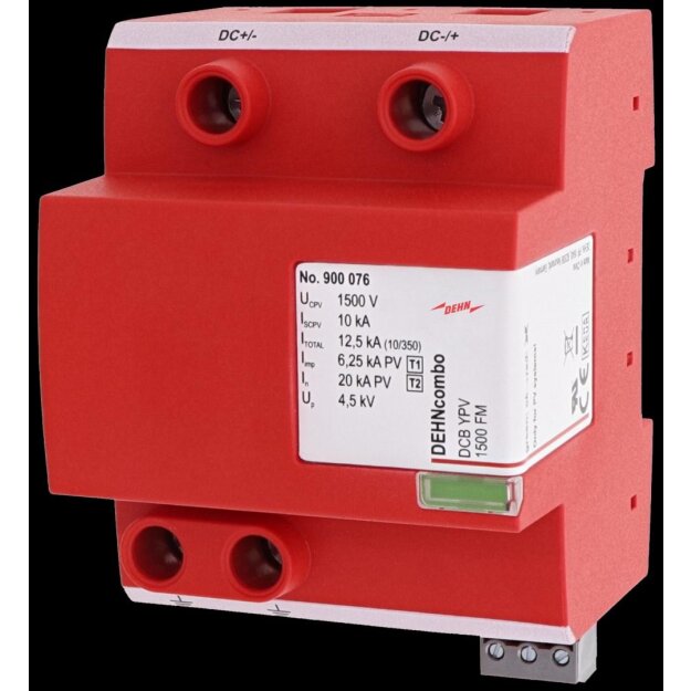 Dehn 900076 Kombiableiter DEHNcombo YPV FM für Photovoltaik-Systeme bis 1500V DC