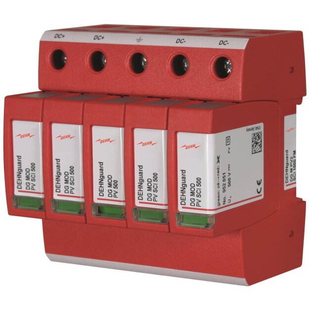 Dehn 952519 Überspannungsableiter Typ 2 DEHNguard M Mehrpolig für PV-Anlagen bis 1000V DC