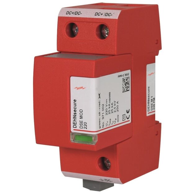 Dehn 971125 Koordinierter Blitzstromableiter Typ 1 DEHNsecure M für DC-Stromkreise