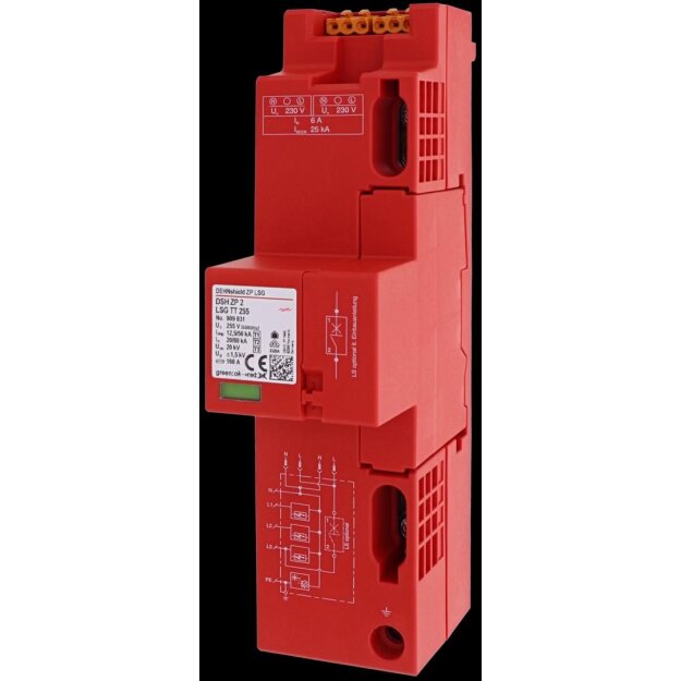 Dehn 909831 Kombi-Ableiter Typ1+2+3 DEHNshield ZP 2 LSG für TT und TN-S-Systeme
