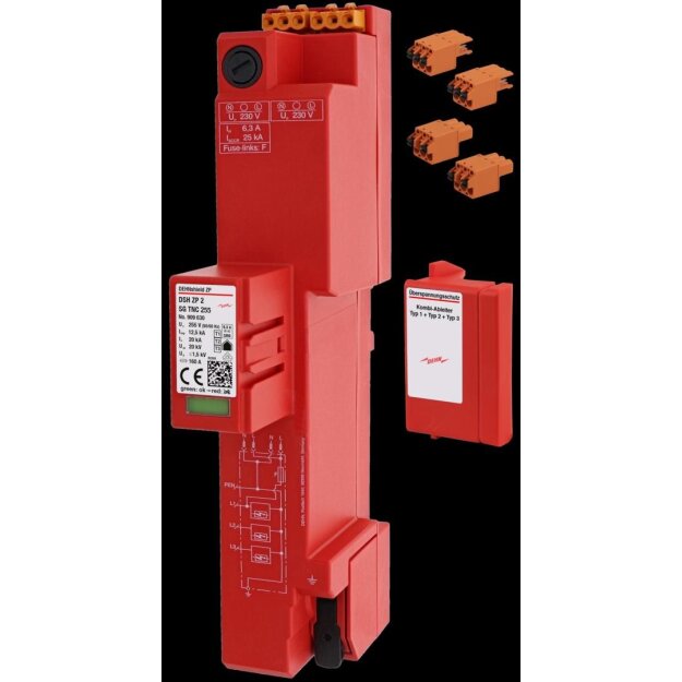 Dehn 909630 Kombi-Ableiter Typ1+2+3 DEHNshield ZP 2 SG für TNC-Systeme
