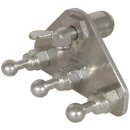 Dehn 728620 Erdanschlussplatte m. Kugelkopfhaube u. 3...