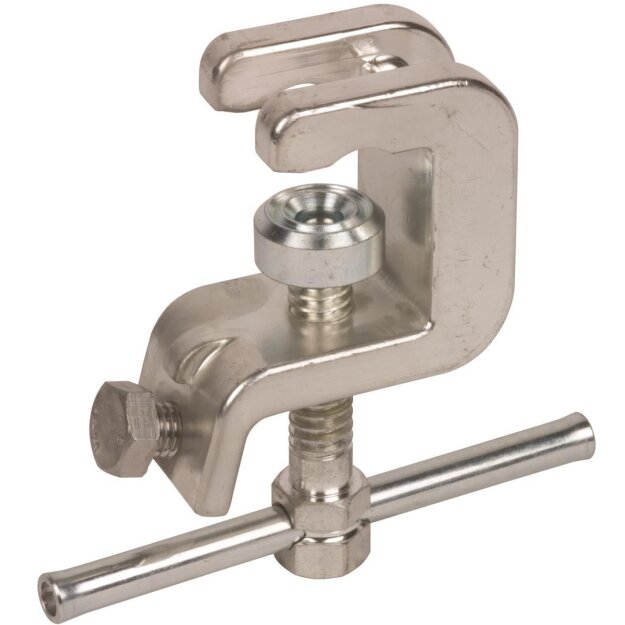 Dehn 774530 Universalerdungsklemme D 30mm T 18mm Rd/Fl 30mm m. Schraubknebel