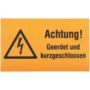 Dehn 700056 WuH-Schild  Achtung! Geerdet und...