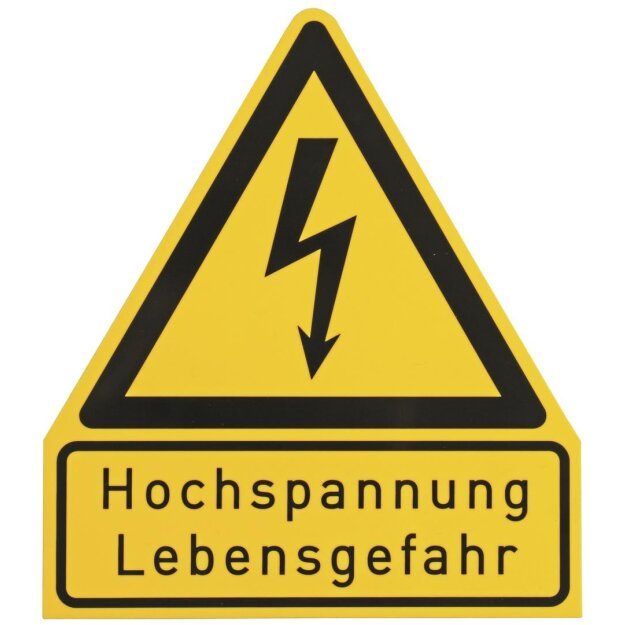 Dehn 700055 WuH-Schild  Hochspannung - Lebensgefahr Werkstoff: Kunststoff