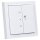 Busch-Jaeger 62731/UJ-84-WL Jalousie flex Wireless Komplettset Jalousie-Einsatz Tastbedienfeld 2 Wippen 2-fach future linear Abdeckrahmen 1-fach Studioweiß 2CKA006200A0284