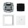 Busch-Jaeger 62731/UJ-84-WL Jalousie flex Wireless Komplettset Jalousie-Einsatz Tastbedienfeld 2 Wippen 2-fach future linear Abdeckrahmen 1-fach Studioweiß 2CKA006200A0284