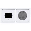 Busch-Jaeger 8270 UJ-84-101 Busch-Radio BTconnect DAB+ Komplettset Mit Bluetooth Schnittstelle zur Musikwiedergabe Studioweiß Multimedia 2CKA008200A0236