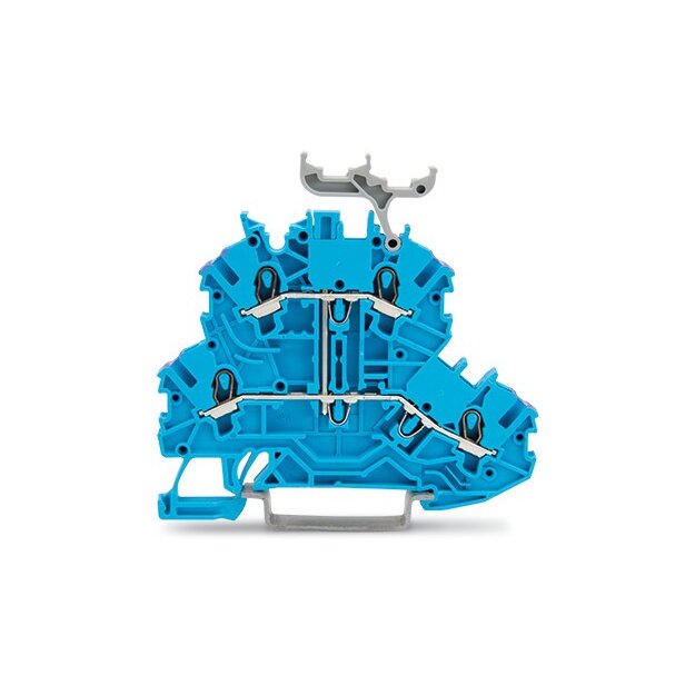 Wago 2000-2239 Doppelstockklemme N mit Beschriftungsträger 1 mm² blau