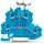Wago 2000-2239 Doppelstockklemme N mit Beschriftungsträger 1 mm² blau